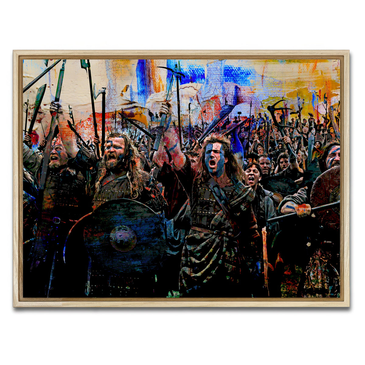 AUTO-MOCKUP WHITE | Braveheart Battle | 1 Piece | Natural Framed Canvas | group=4x3