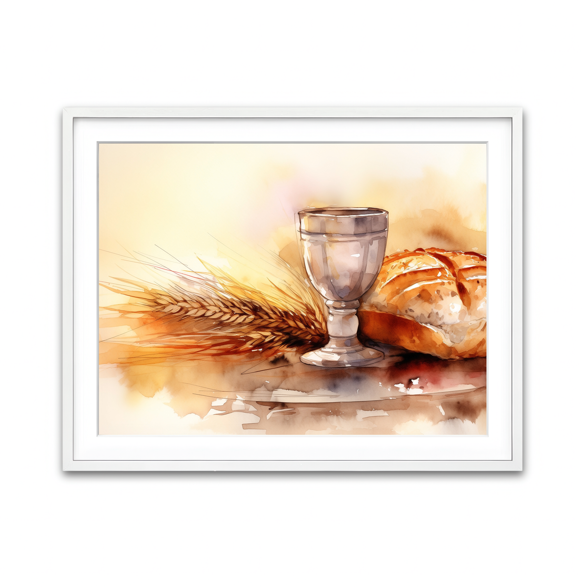 Framed Print 4x3 White