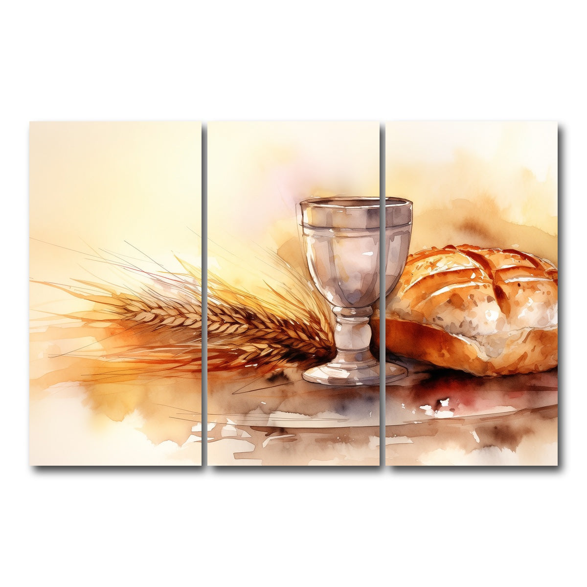 AUTO-MOCKUP WHITE | Bread & Wine | 3 Piece | Gallery Wrap Canvas | group=12x24