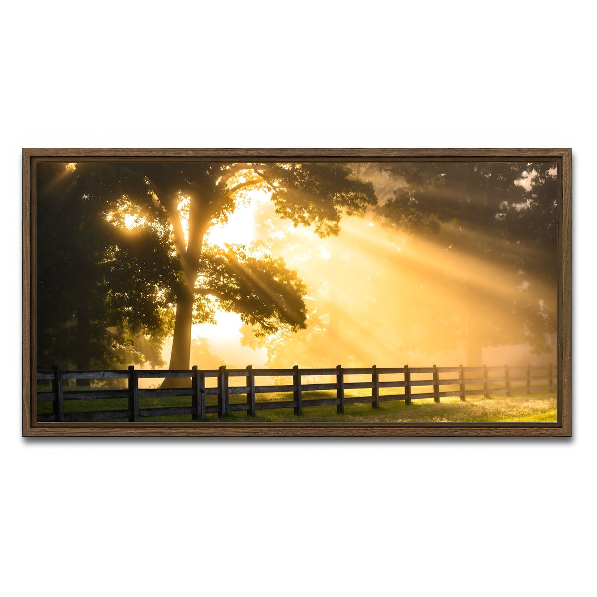 AUTO-MOCKUP WHITE | Break of Dawn | 1 Piece | Walnut Framed Canvas | group=2x1