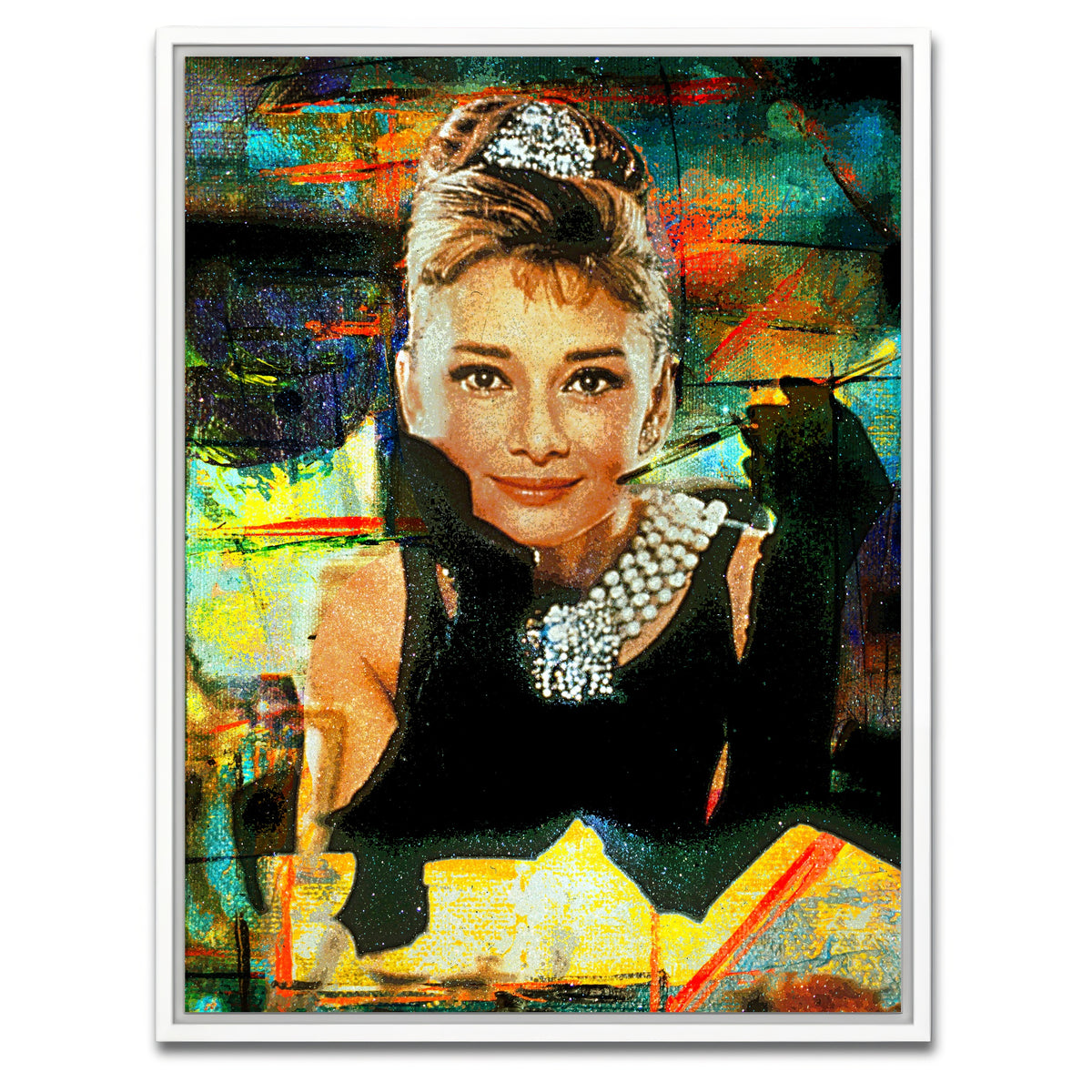 AUTO-MOCKUP WHITE | Breakfast At Tiffany's | 1 Piece | White Framed Canvas | group=3x4