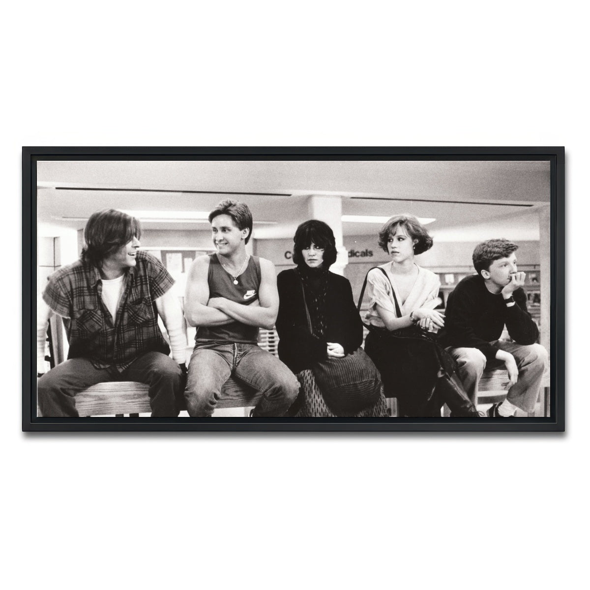 AUTO-MOCKUP WHITE | Breakfast Club | 1 Piece | Black Framed Canvas | group=2x1