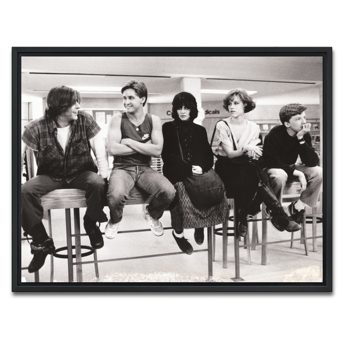 AUTO-MOCKUP WHITE | Breakfast Club | 1 Piece | Black Framed Canvas | group=4x3