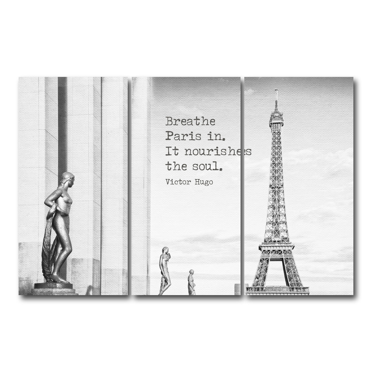 AUTO-MOCKUP WHITE | Breathe Paris in | 3 Piece | Gallery Wrap Canvas | group=12x24