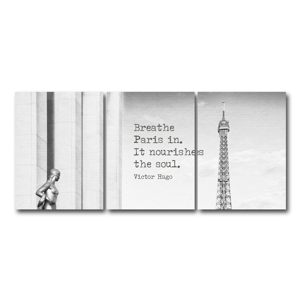 AUTO-MOCKUP WHITE | Breathe Paris in | 3 Piece | Gallery Wrap Canvas | group=18x24