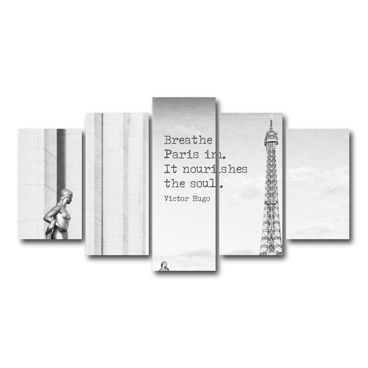 AUTO-MOCKUP WHITE | Breathe Paris in | 5 Piece | Gallery Wrap Canvas | group=5_normal