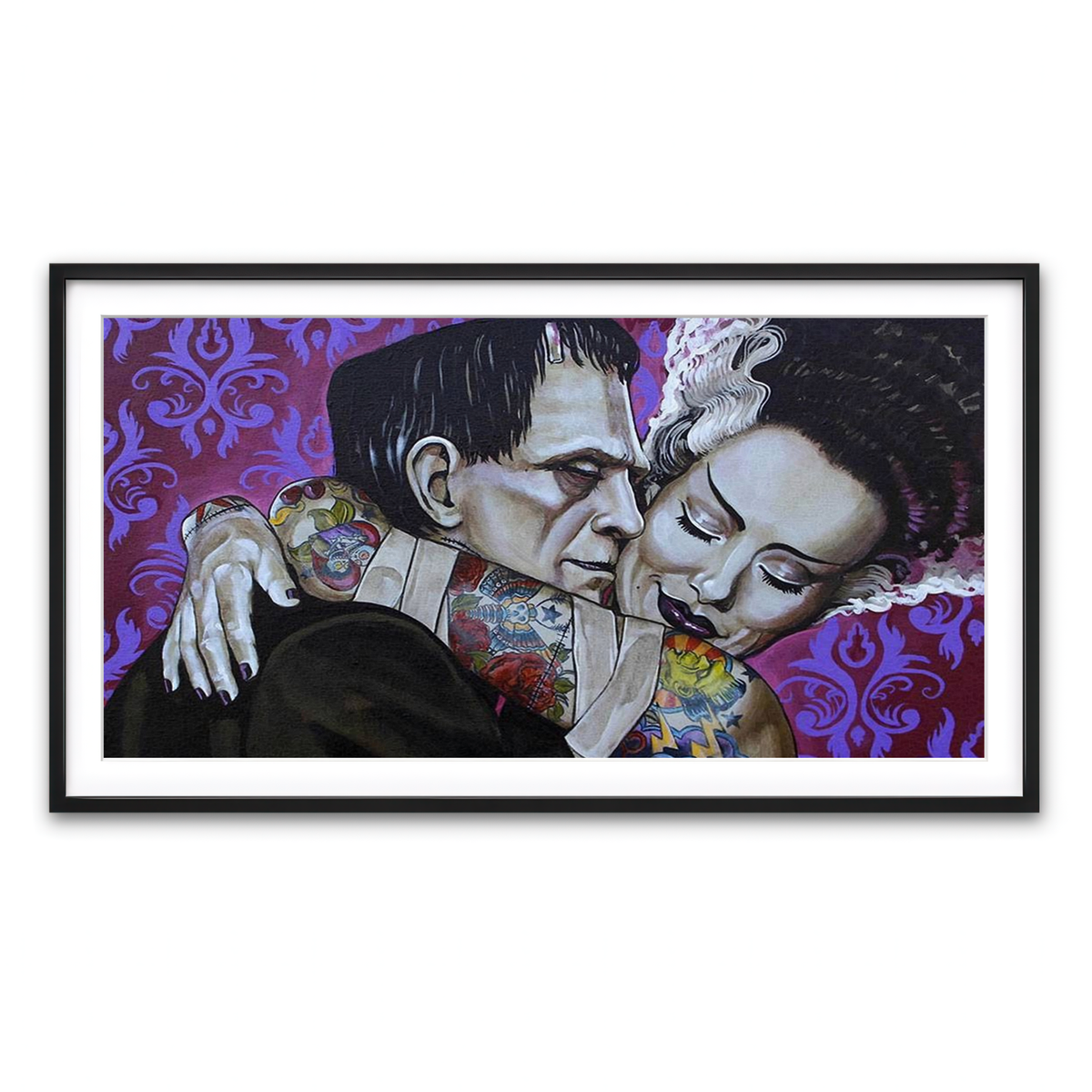 Framed Print 2x1 Black