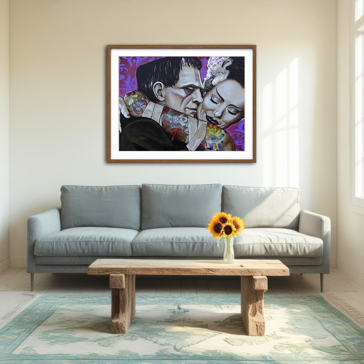 AUTO-MOCKUP ROOM | Bride of Frankenstein Canvas Wall Art