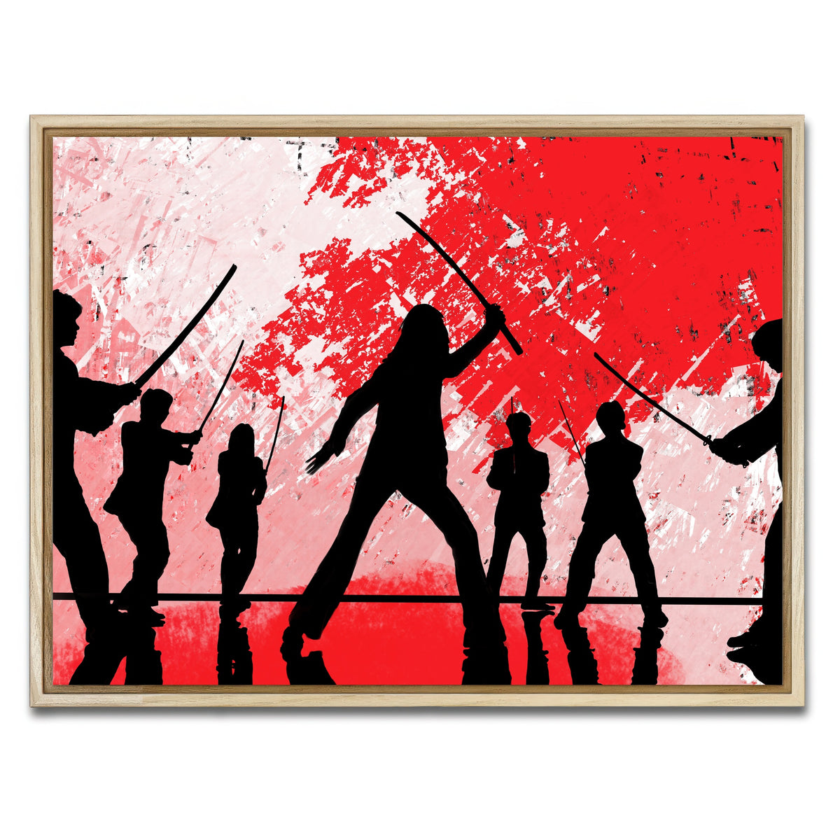 AUTO-MOCKUP WHITE | Bride vs Crazy 88 | 1 Piece | Natural Framed Canvas | group=4x3