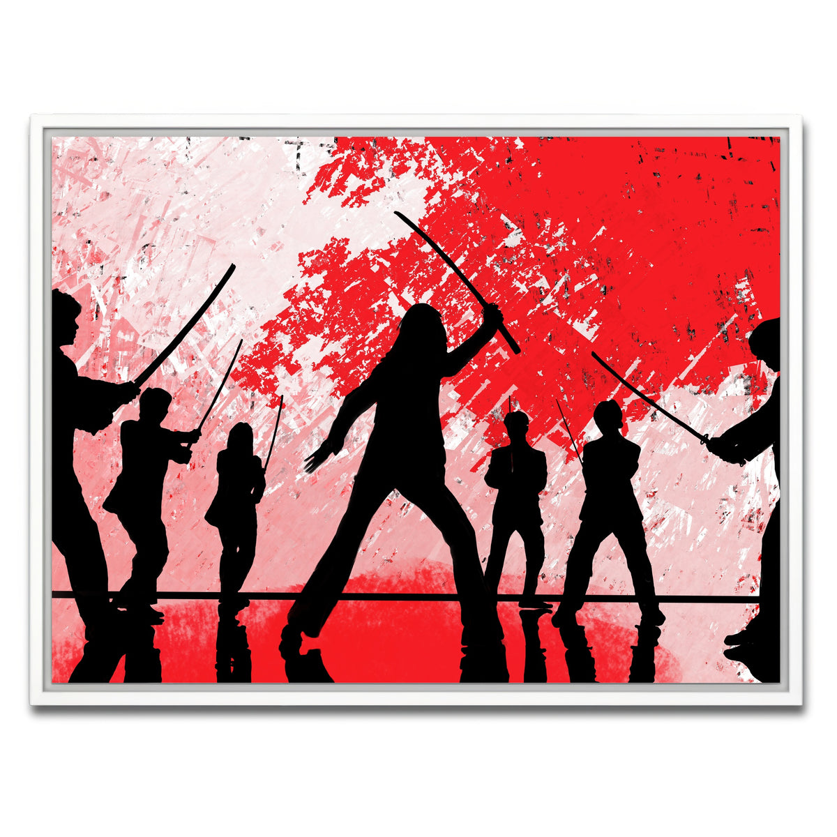 AUTO-MOCKUP WHITE | Bride vs Crazy 88 | 1 Piece | White Framed Canvas | group=4x3