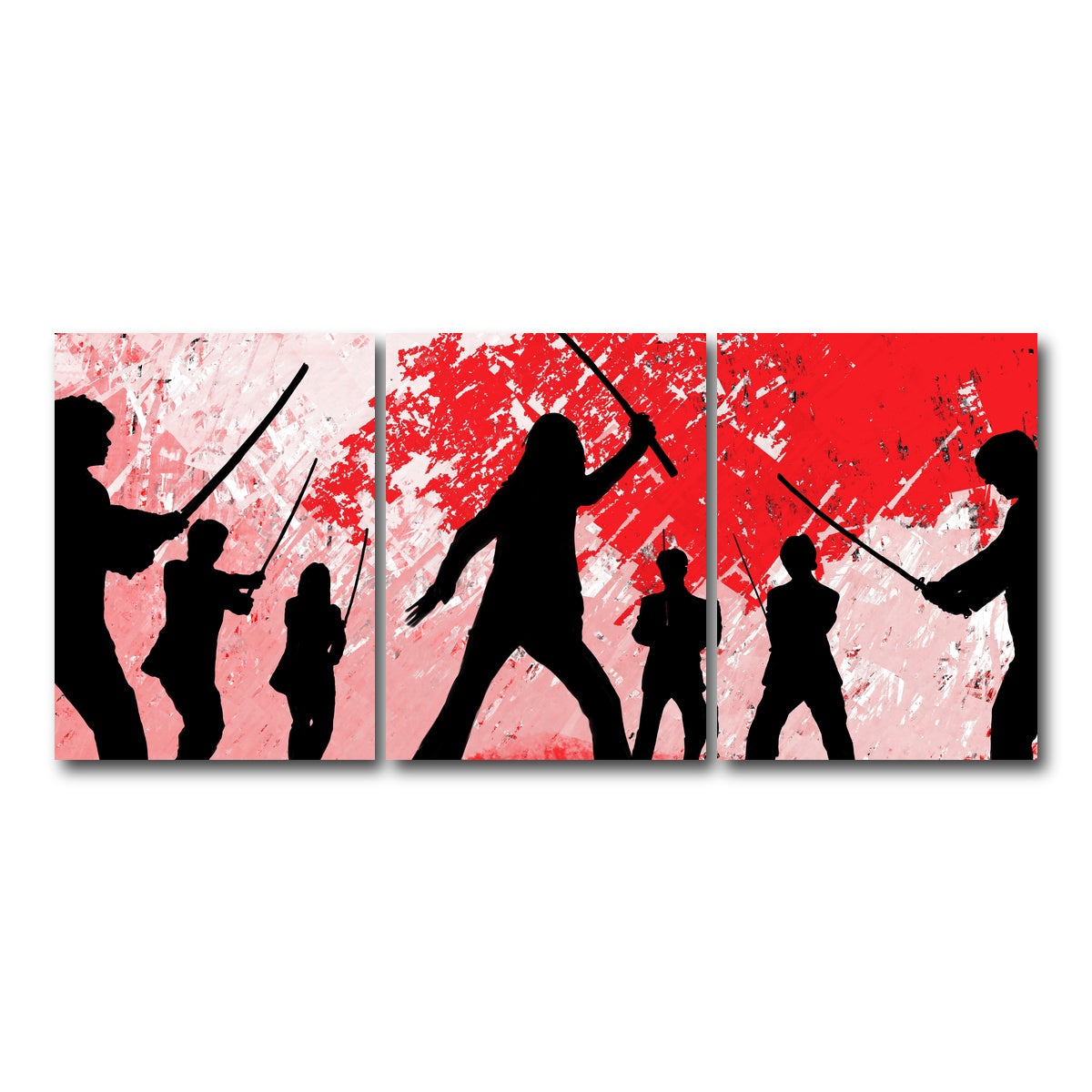 AUTO-MOCKUP WHITE | Bride vs Crazy 88 | 3 Piece | Gallery Wrap Canvas | group=18x24