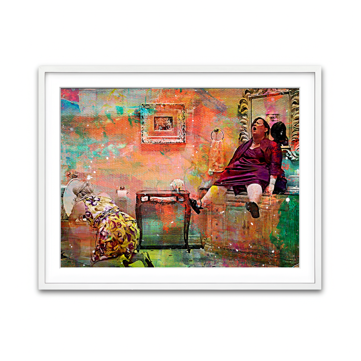 Framed Print 4x3 White