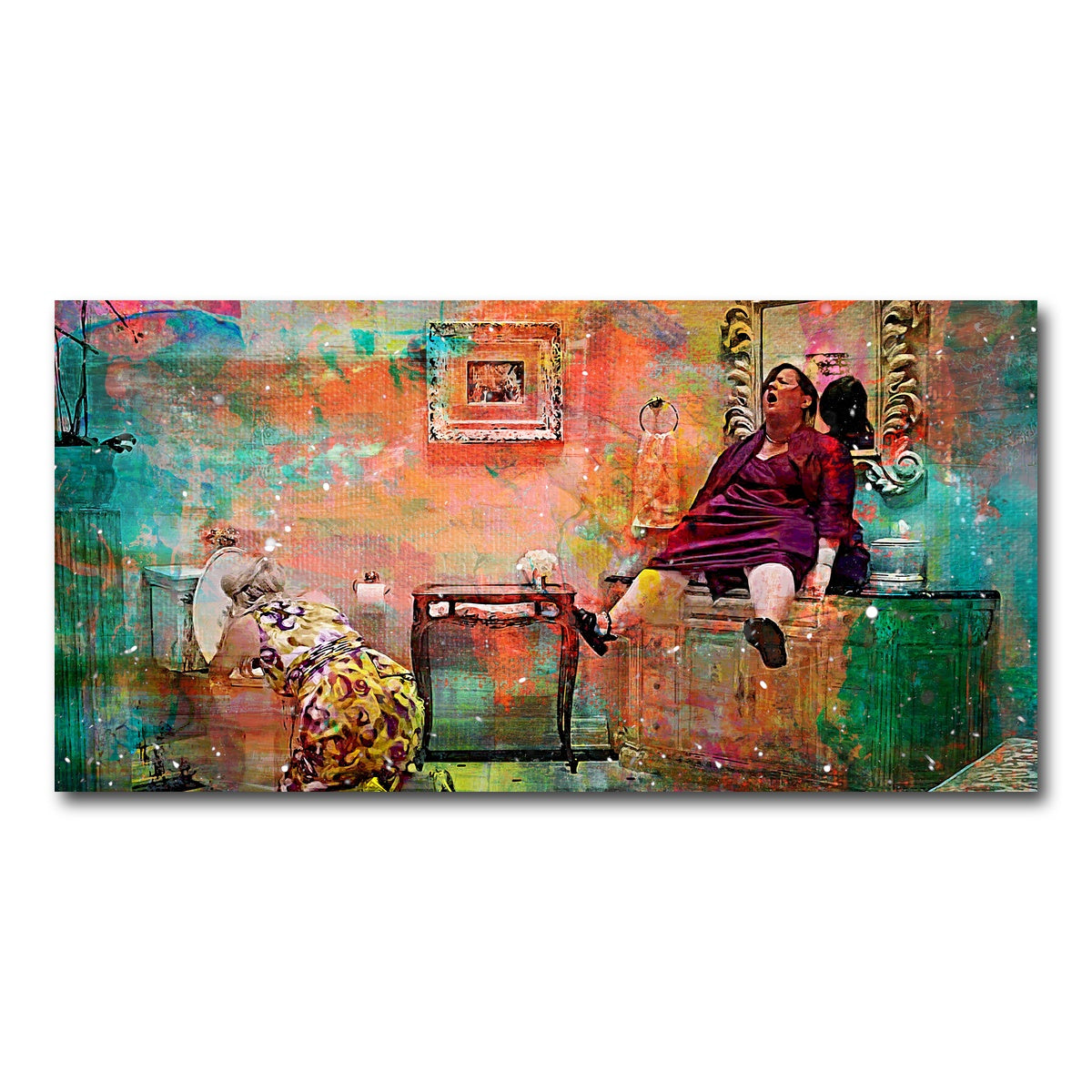 AUTO-MOCKUP WHITE | Bridesmaids Get Sick | 1 Piece | Gallery Wrap Canvas | group=2x1