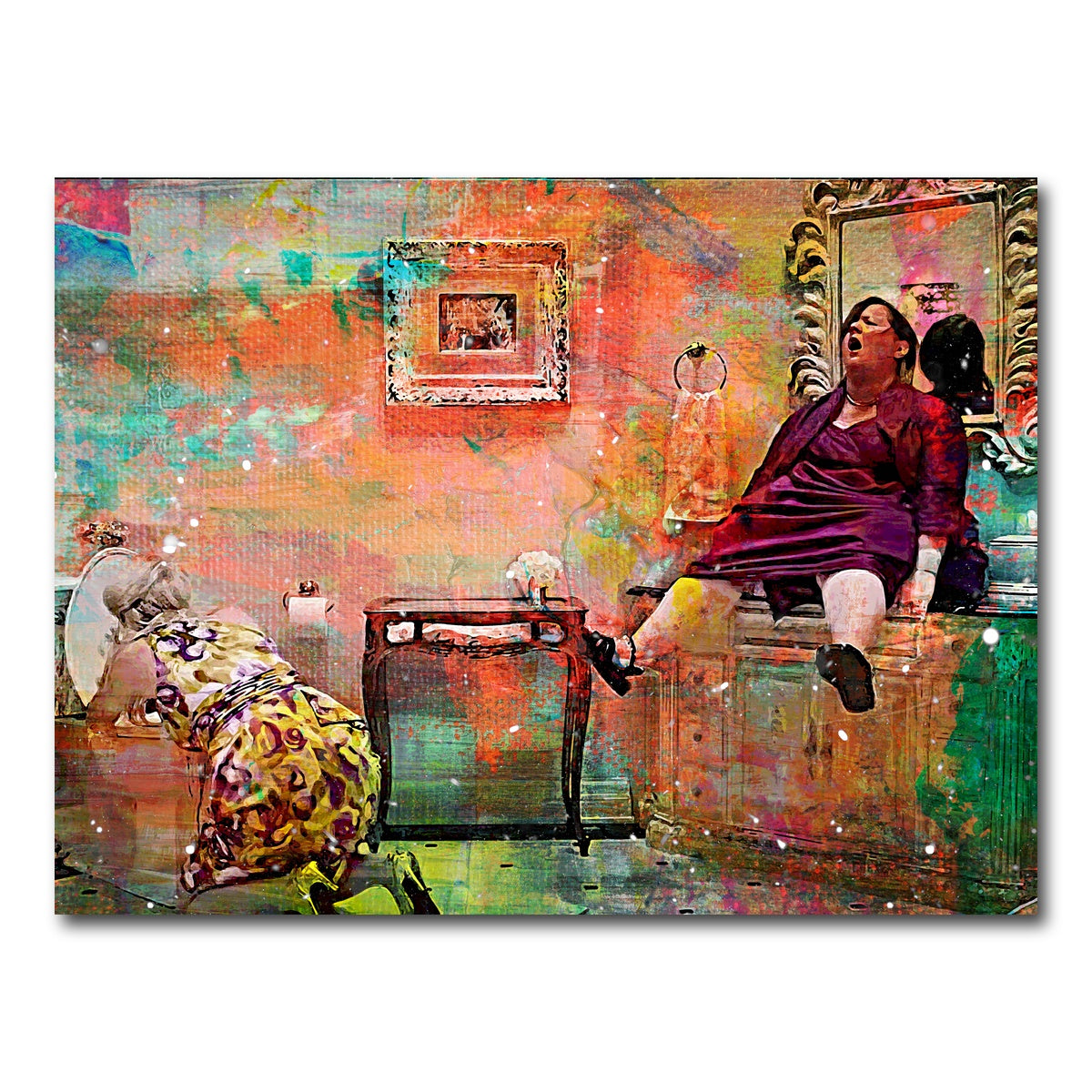 AUTO-MOCKUP WHITE | Bridesmaids Get Sick | 1 Piece | Gallery Wrap Canvas | group=4x3