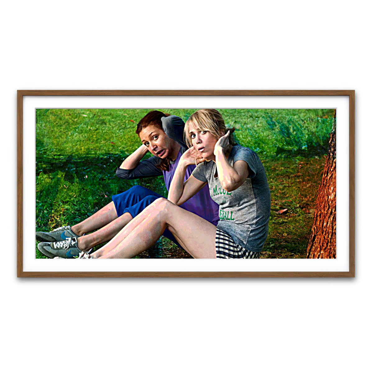 Framed Print 2x1 Walnut