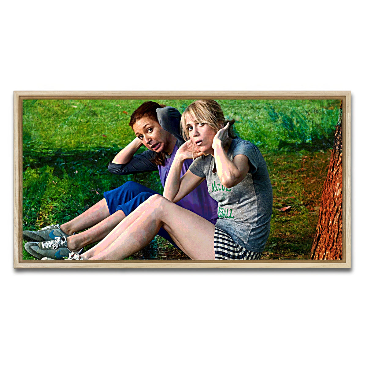 AUTO-MOCKUP WHITE | Bridesmaids Workout | 1 Piece | Natural Framed Canvas | group=2x1