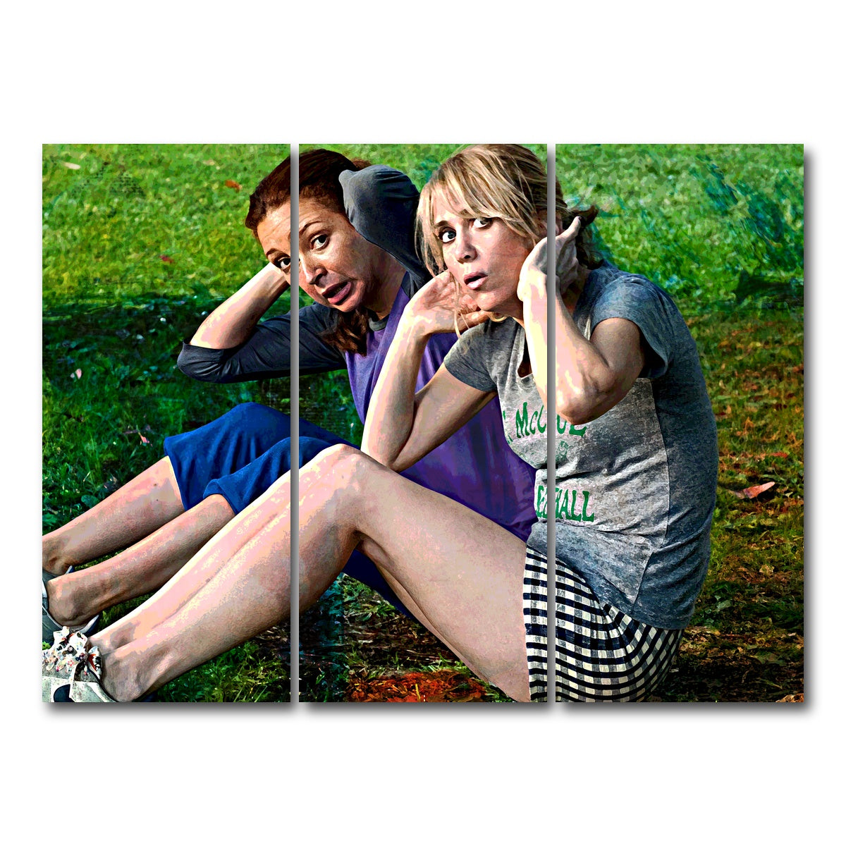 AUTO-MOCKUP WHITE | Bridesmaids Workout | 3 Piece | Gallery Wrap Canvas | group=8x18