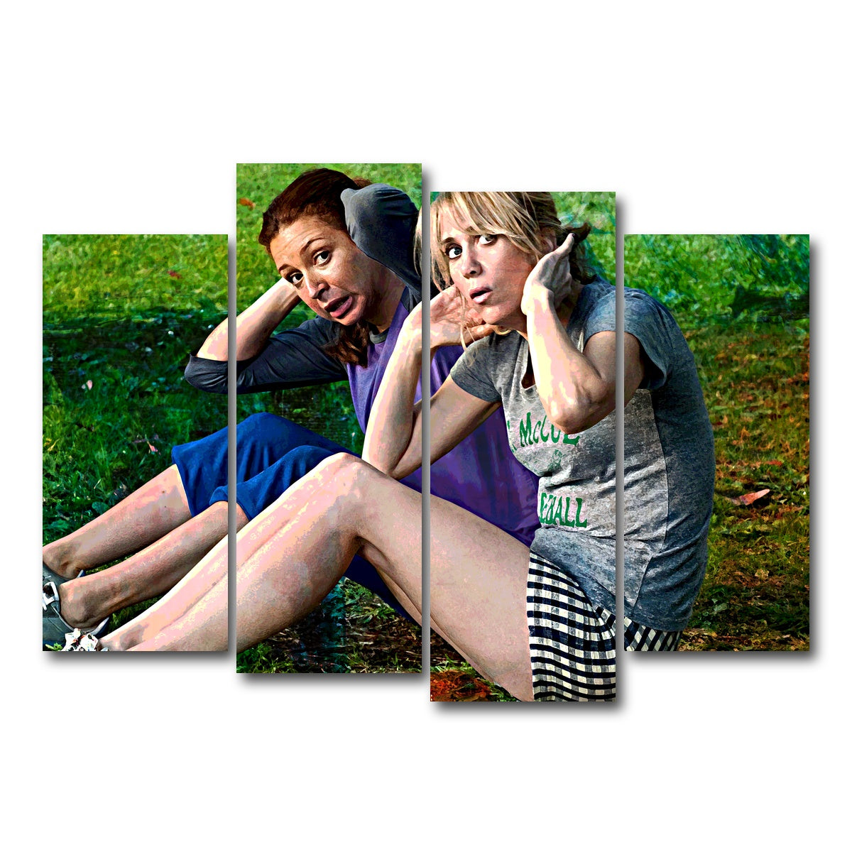 AUTO-MOCKUP WHITE | Bridesmaids Workout | 4 Piece | Gallery Wrap Canvas | group=4_normal
