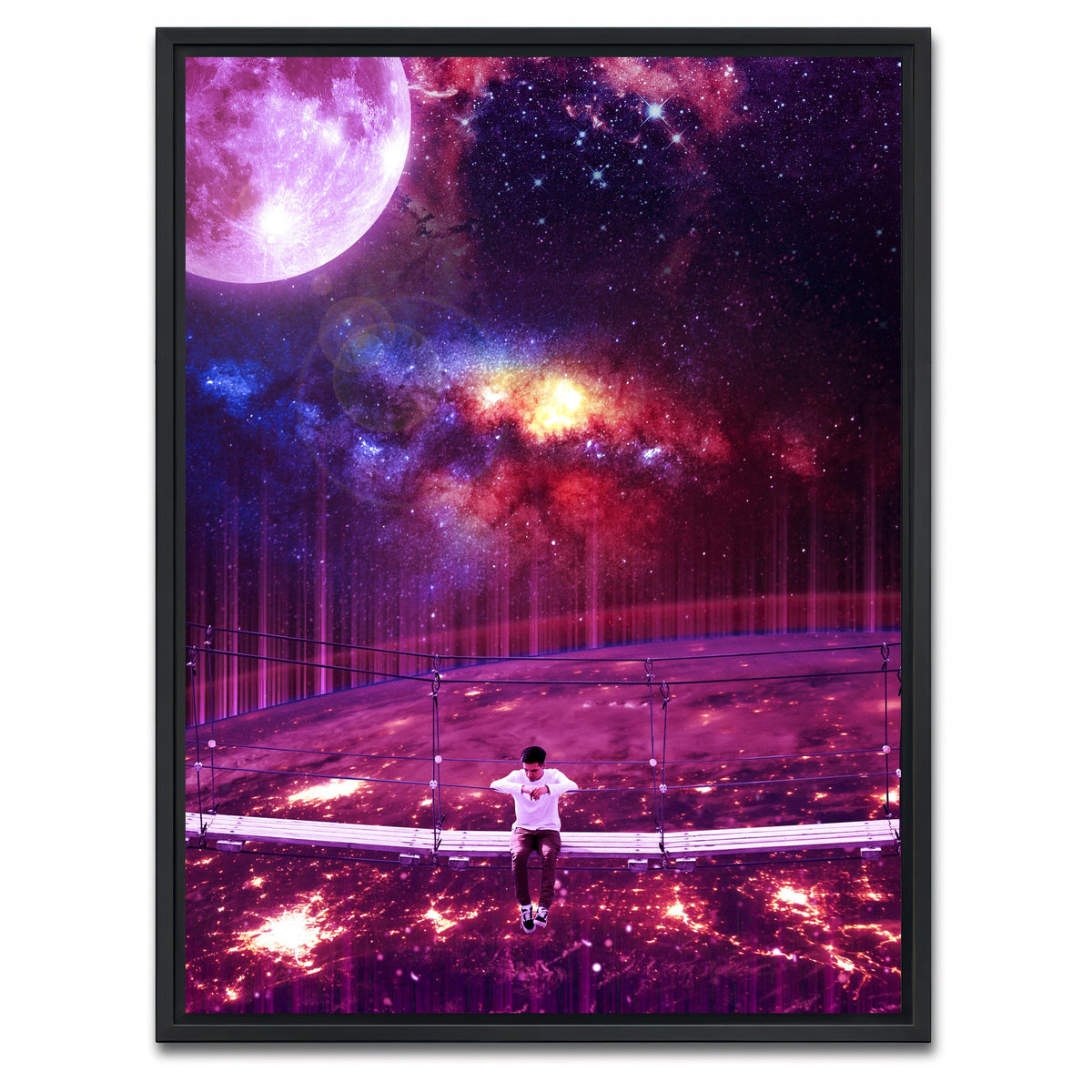 AUTO-MOCKUP WHITE | Bridge Space | 1 Piece | Black Framed Canvas | group=3x4