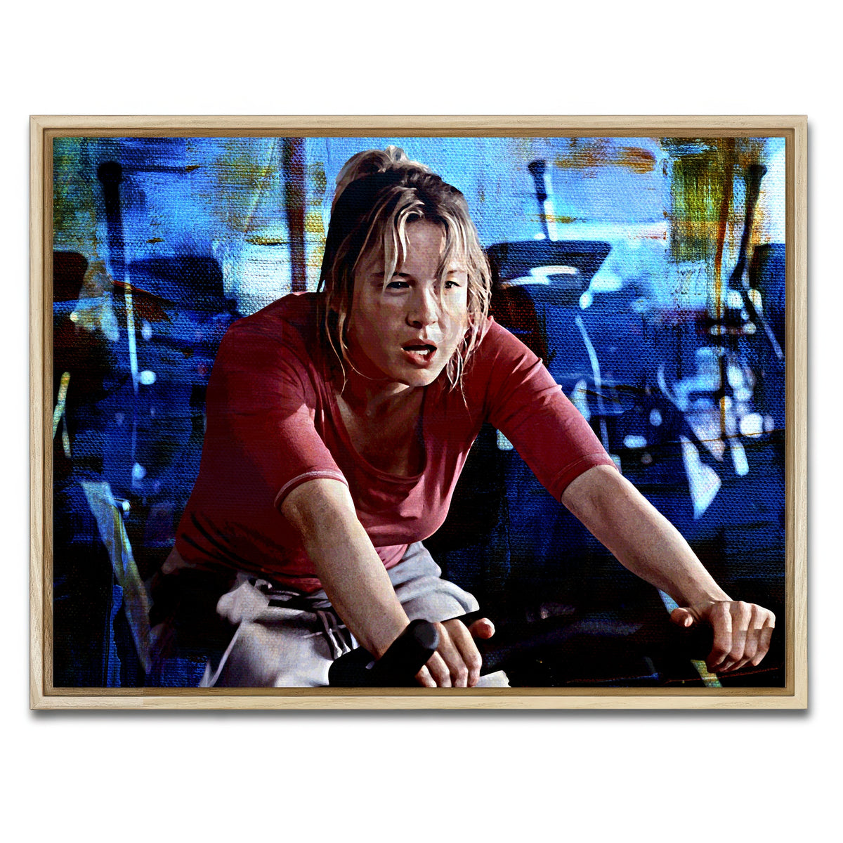 AUTO-MOCKUP WHITE | Bridget Jones Workout | 1 Piece | Natural Framed Canvas | group=4x3