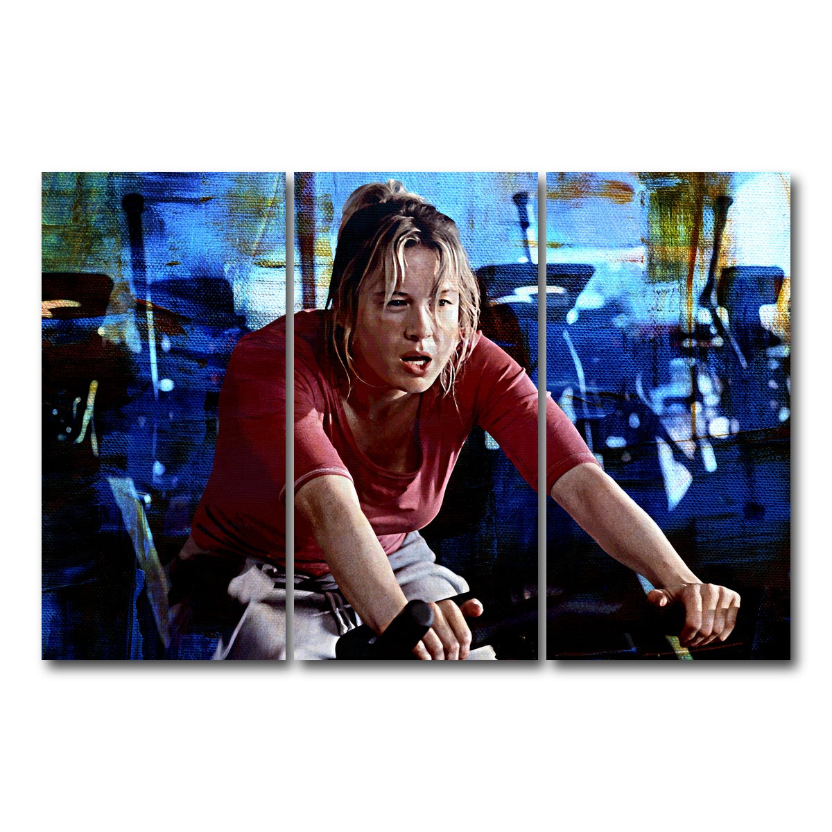 AUTO-MOCKUP WHITE | Bridget Jones Workout | 3 Piece | Gallery Wrap Canvas | group=12x24