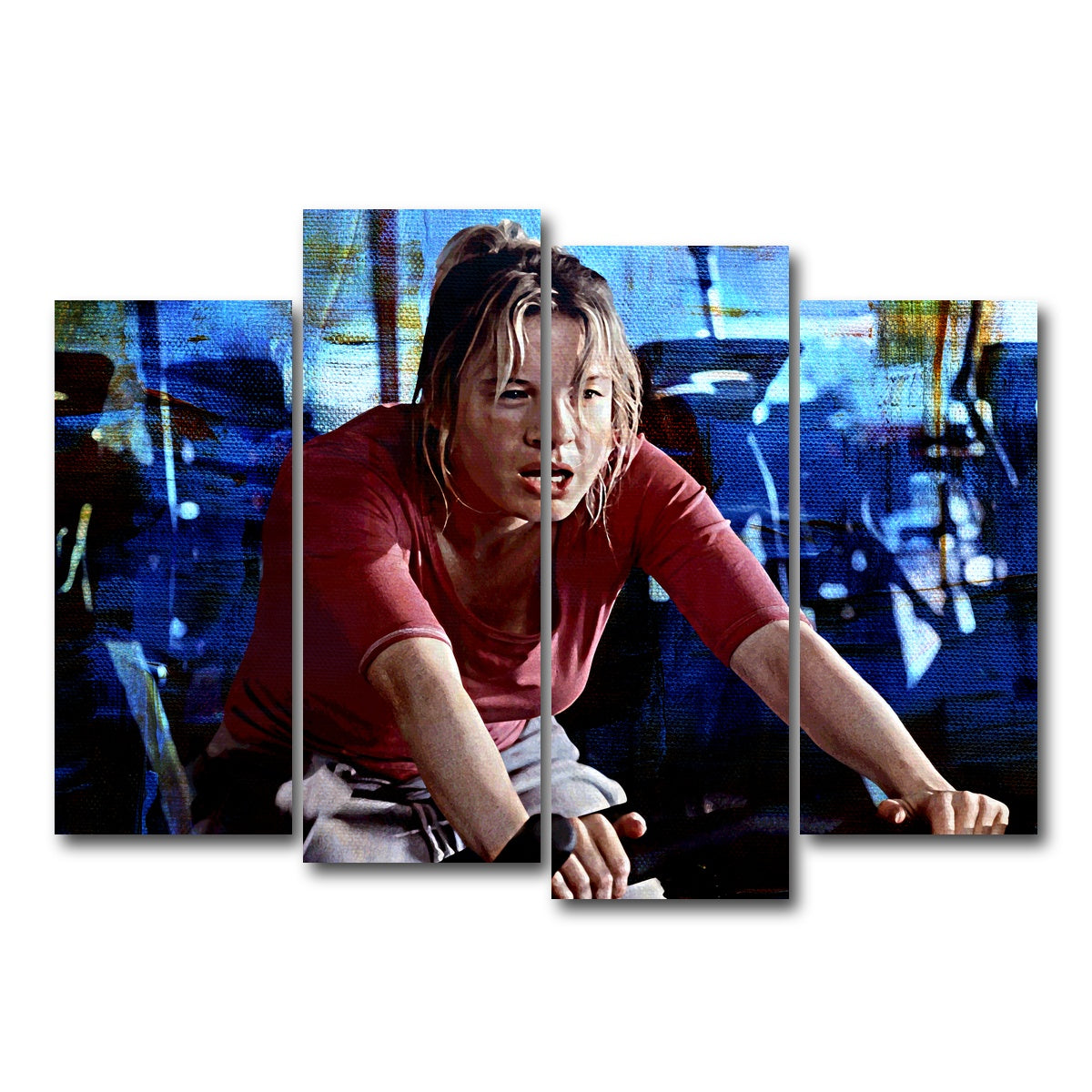 AUTO-MOCKUP WHITE | Bridget Jones Workout | 4 Piece | Gallery Wrap Canvas | group=4_normal