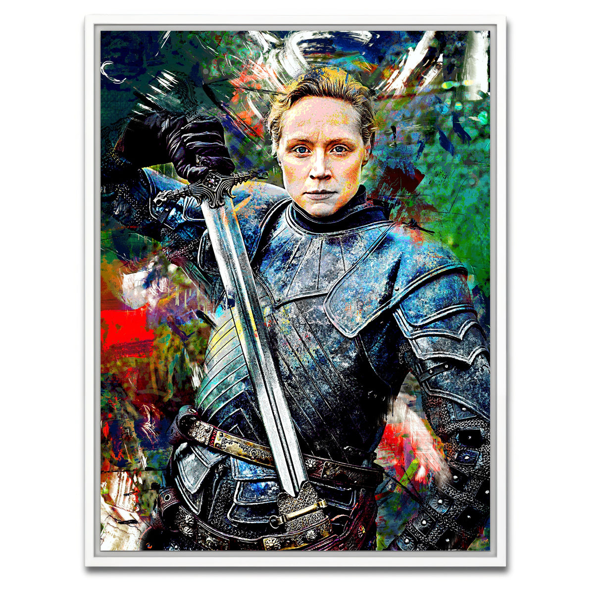 AUTO-MOCKUP WHITE | Brienne of Tarth | 1 Piece | White Framed Canvas | group=3x4