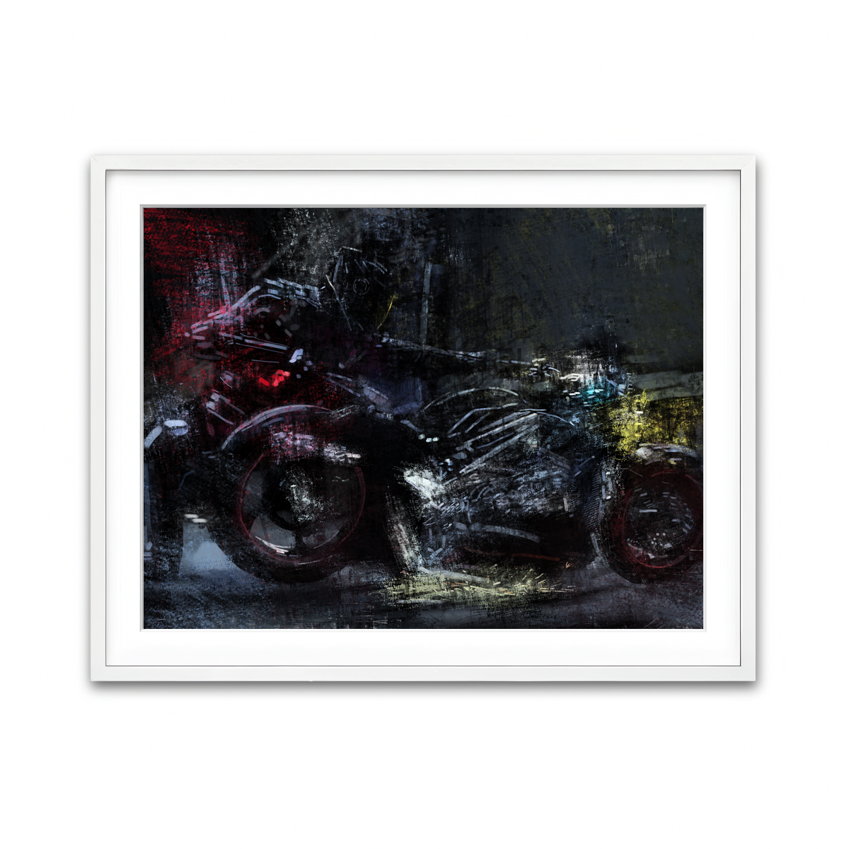 Framed Print 4x3 White