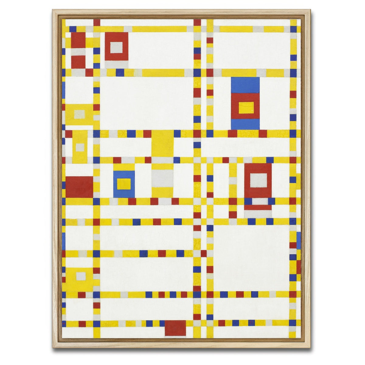 AUTO-MOCKUP WHITE | Broadway Boogie Woogie | 1 Piece | Natural Framed Canvas | group=3x4