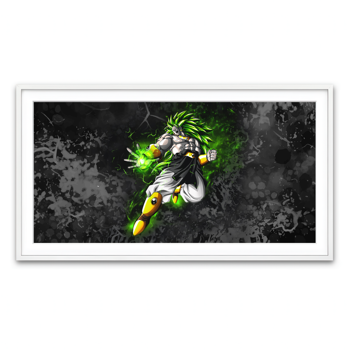 Framed Print 2x1 White