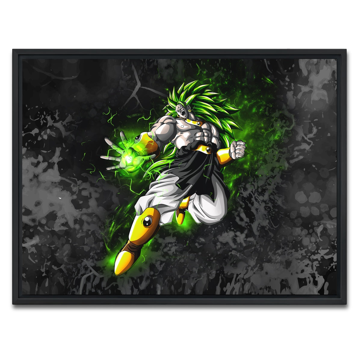 AUTO-MOCKUP WHITE | Broly | 1 Piece | Black Framed Canvas | group=4x3