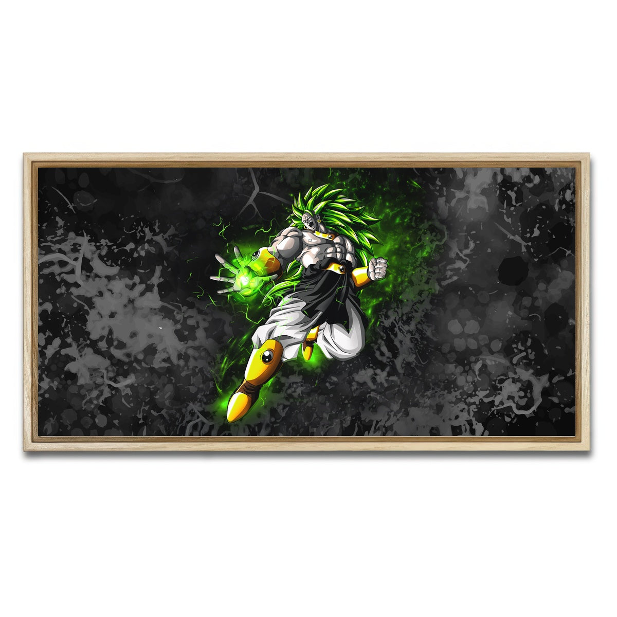 AUTO-MOCKUP WHITE | Broly | 1 Piece | Natural Framed Canvas | group=2x1