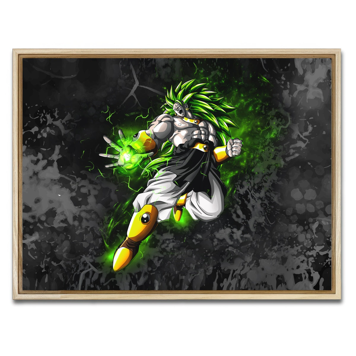 AUTO-MOCKUP WHITE | Broly | 1 Piece | Natural Framed Canvas | group=4x3