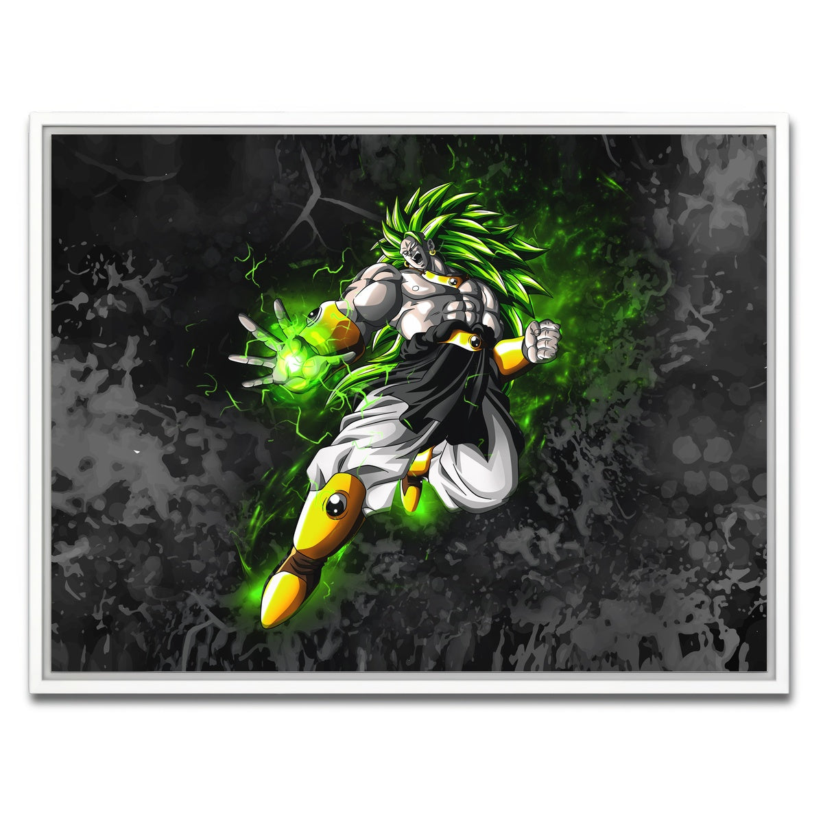 AUTO-MOCKUP WHITE | Broly | 1 Piece | White Framed Canvas | group=4x3