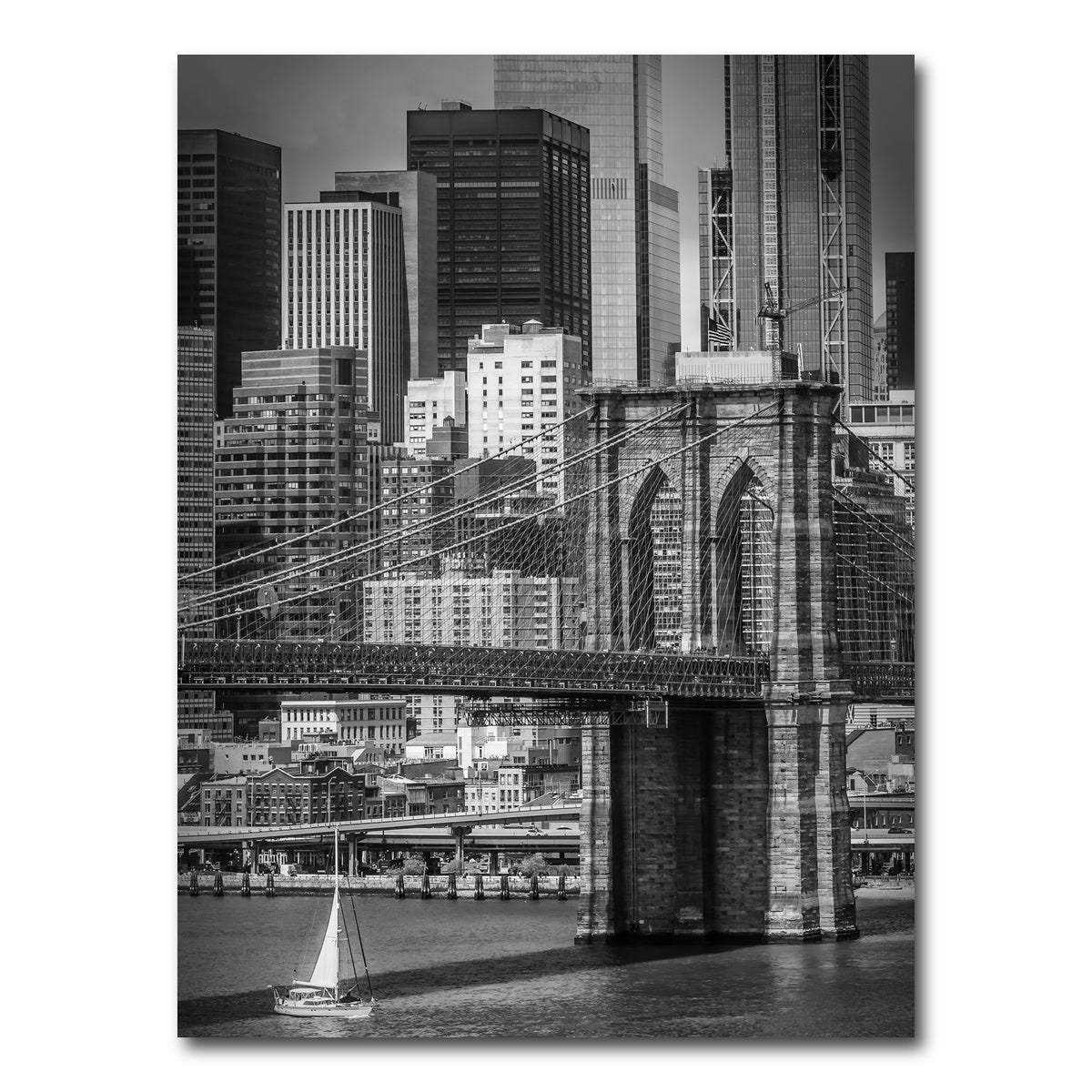 AUTO-MOCKUP WHITE | Brooklyn Bridge & Lower Manhattan | 1 Piece | Gallery Wrap Canvas | group=3x4