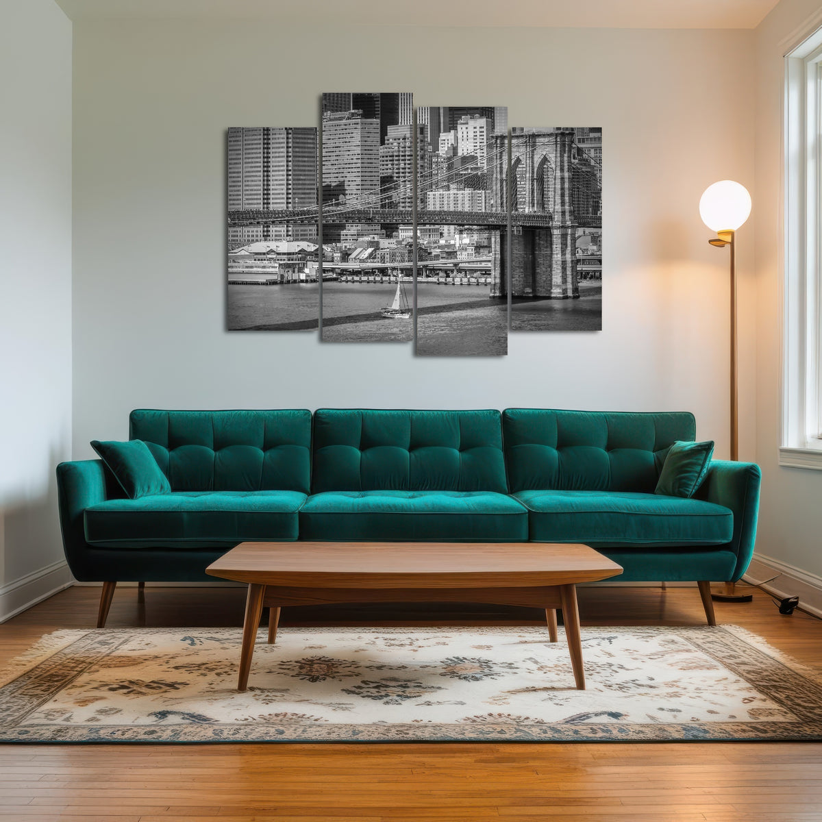 AUTO-MOCKUP ROOM | Brooklyn Bridge & Manhattan Skyline