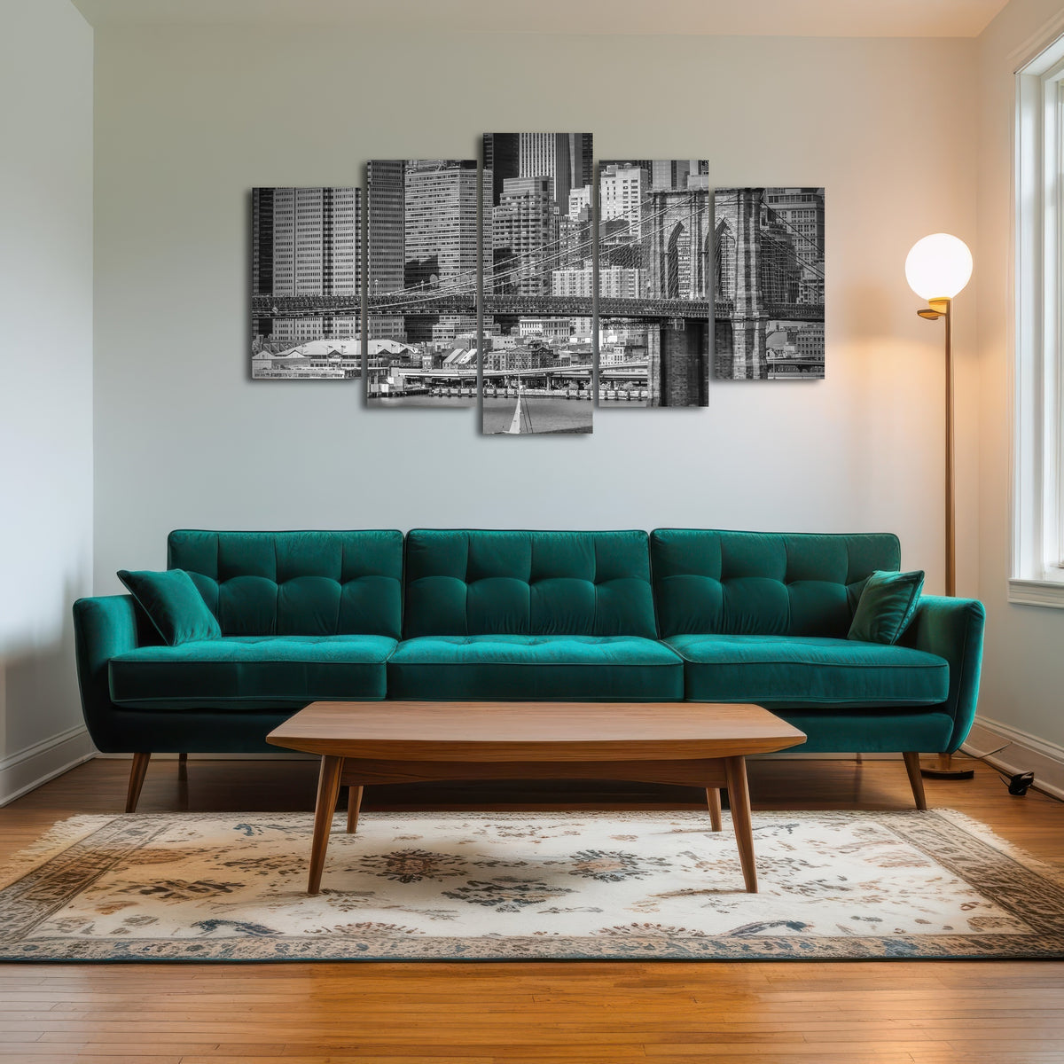 AUTO-MOCKUP ROOM | Brooklyn Bridge & Manhattan Skyline