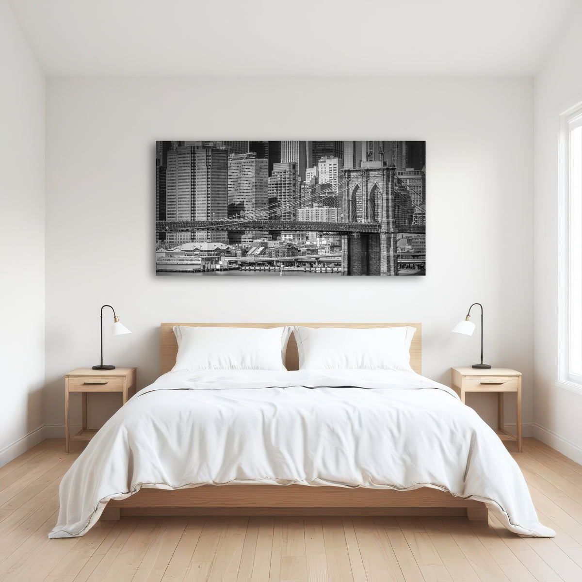 AUTO-MOCKUP ROOM | Brooklyn Bridge & Manhattan Skyline