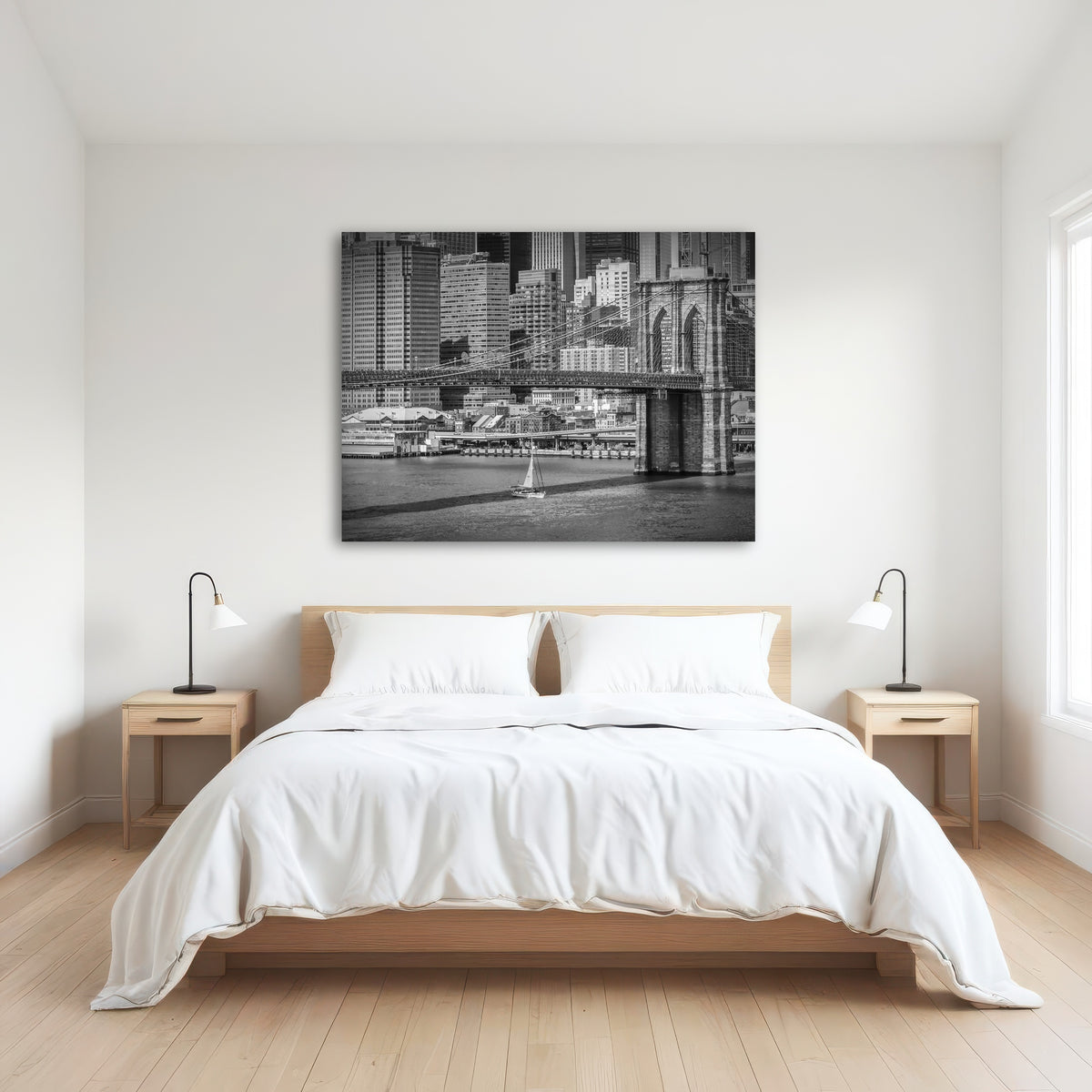 AUTO-MOCKUP ROOM | Brooklyn Bridge & Manhattan Skyline