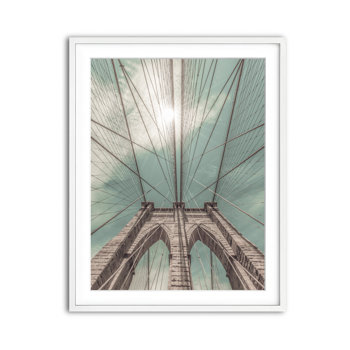 Framed Print 3x4 White