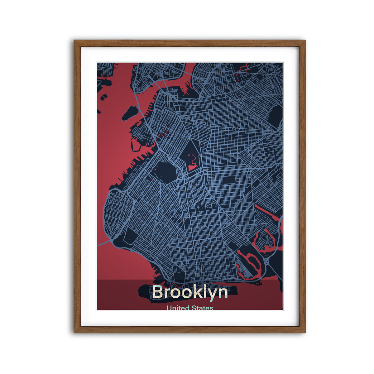 Framed Print 3x4 Walnut