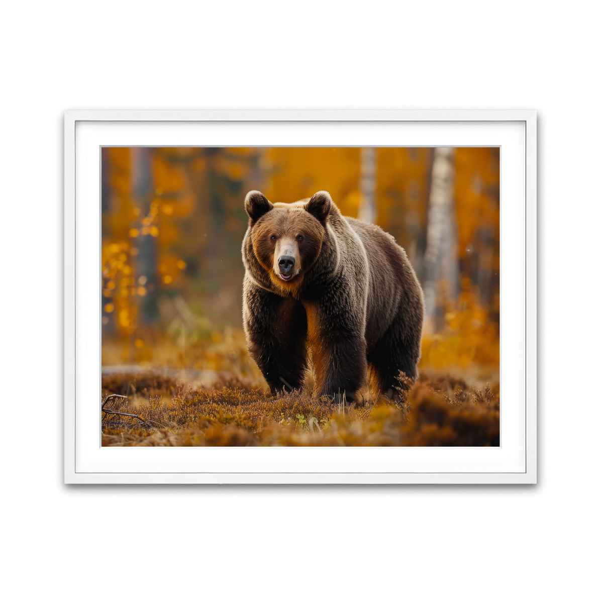 Framed Print 4x3 White