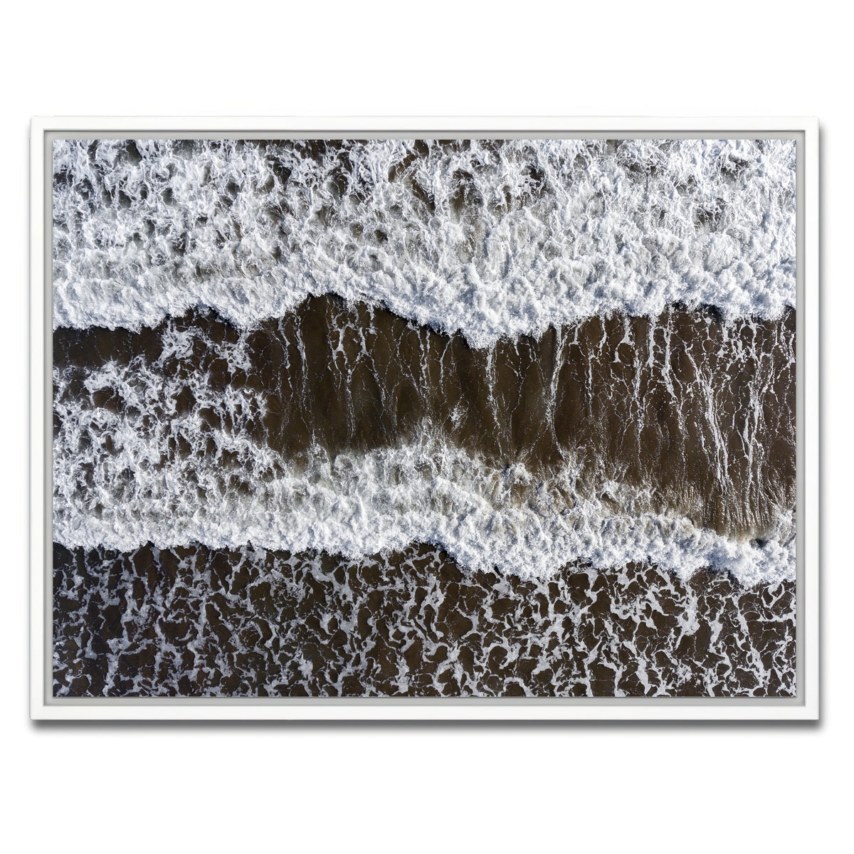 AUTO-MOCKUP WHITE | Brown Wake | 1 Piece | White Framed Canvas | group=4x3