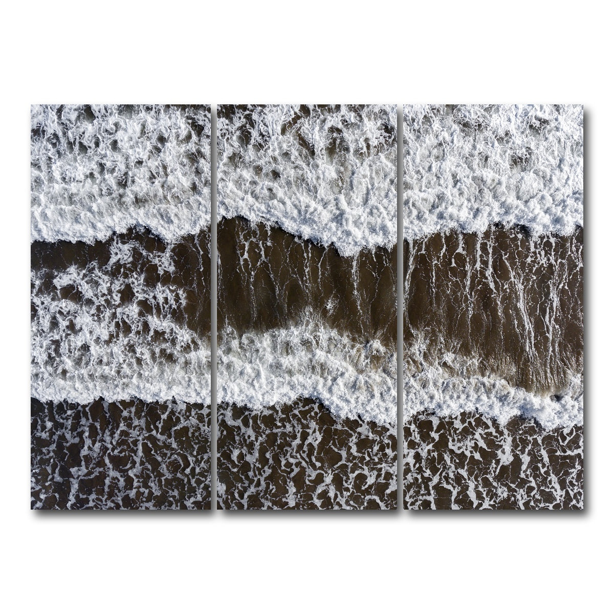 AUTO-MOCKUP WHITE | Brown Wake | 3 Piece | Gallery Wrap Canvas | group=8x18