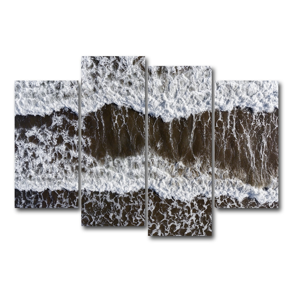 AUTO-MOCKUP WHITE | Brown Wake | 4 Piece | Gallery Wrap Canvas | group=4_short
