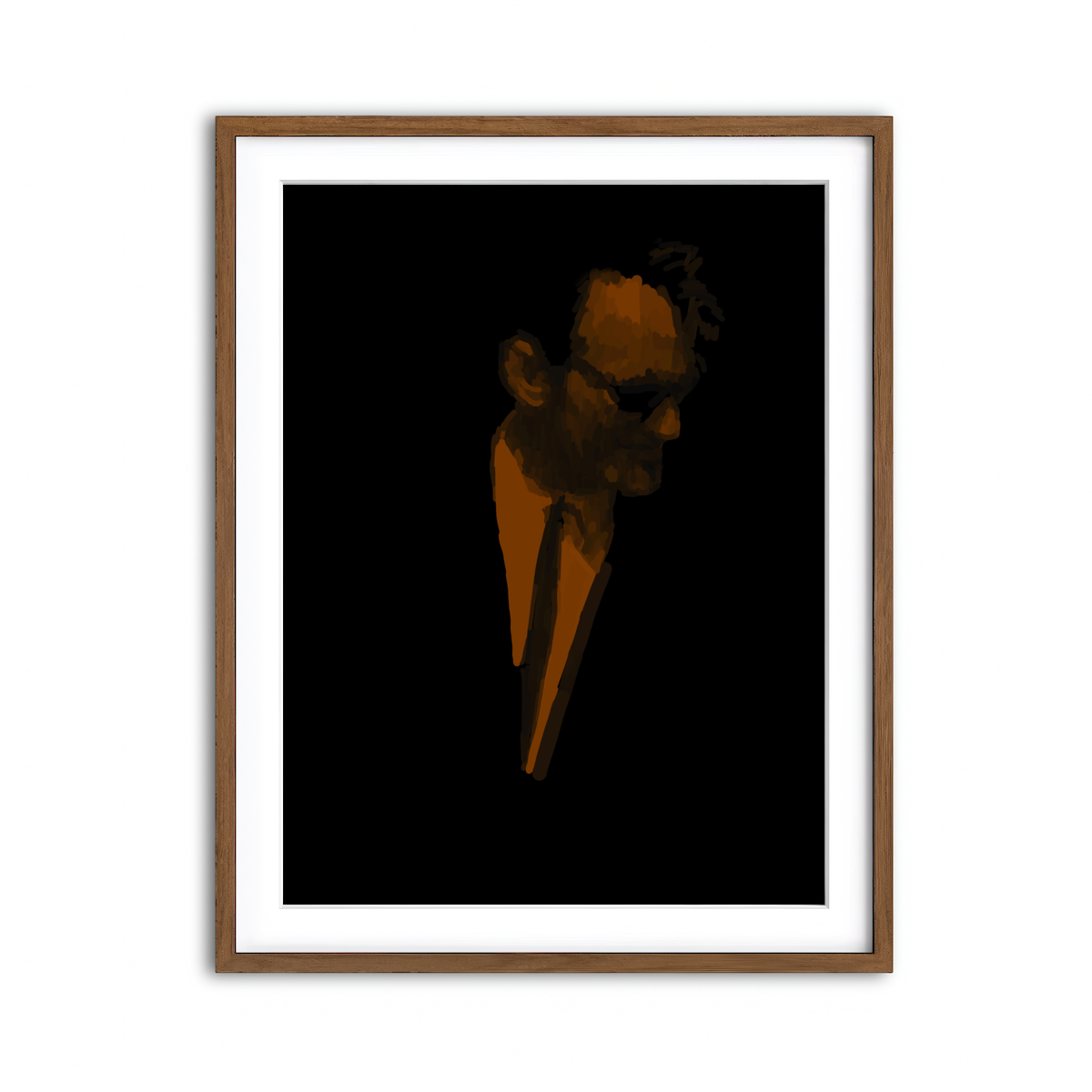 Framed Print 3x4 Walnut