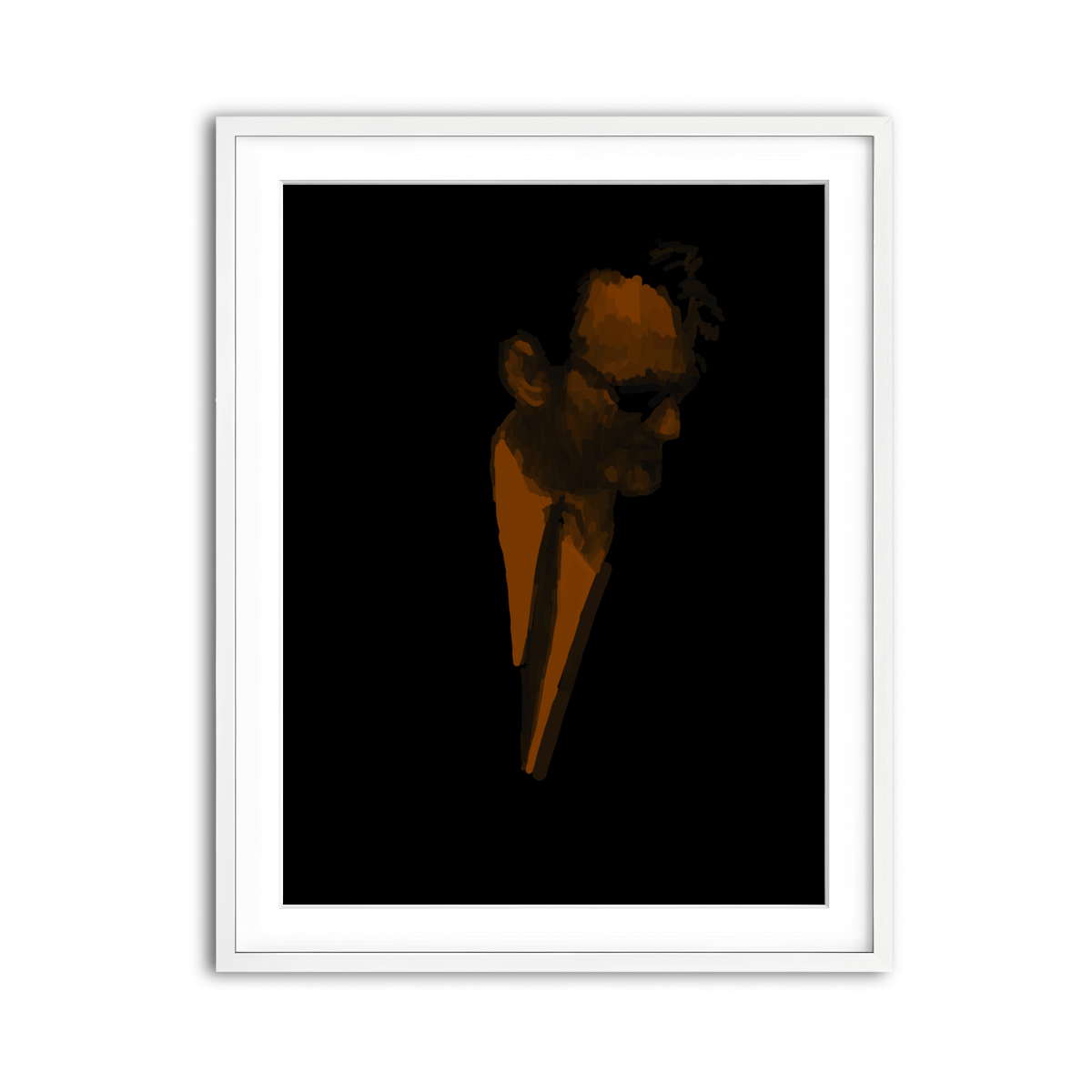 Framed Print 3x4 White