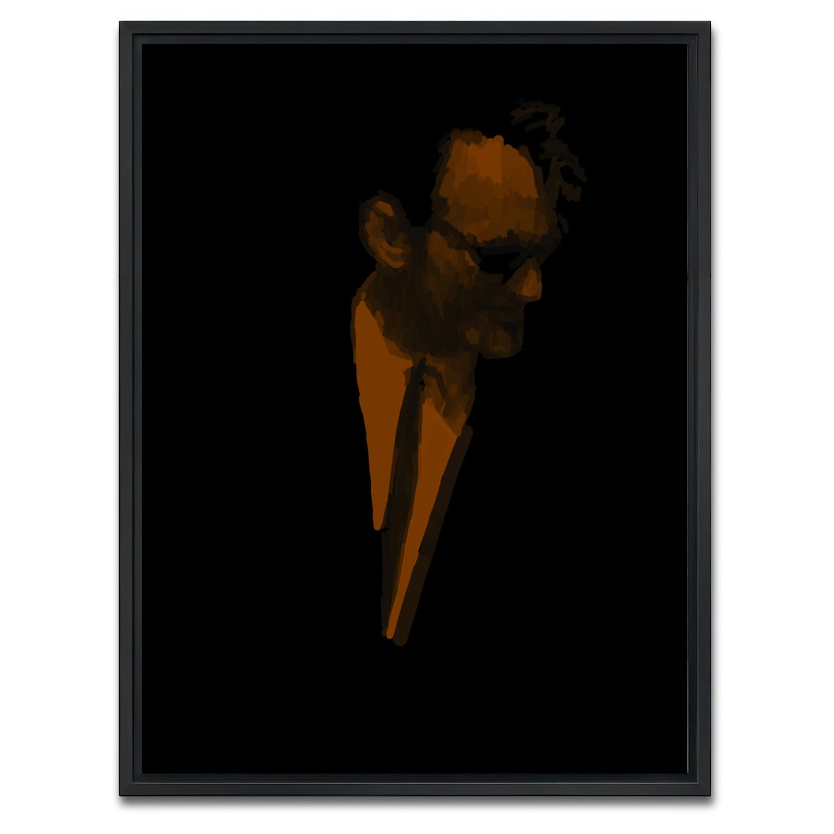 AUTO-MOCKUP WHITE | Brown | 1 Piece | Black Framed Canvas | group=3x4