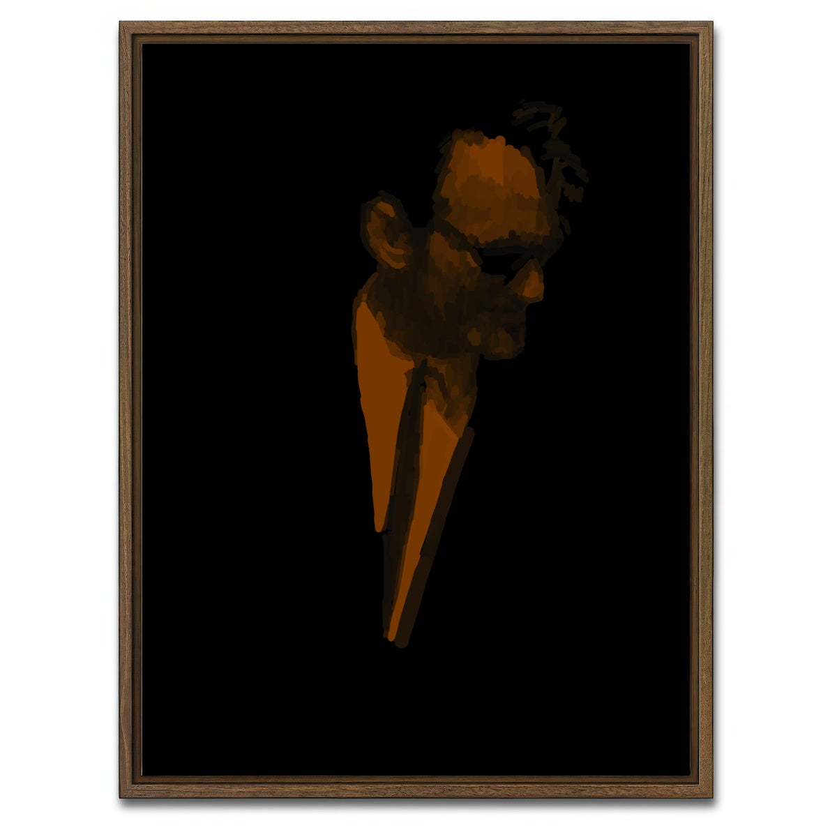 AUTO-MOCKUP WHITE | Brown | 1 Piece | Walnut Framed Canvas | group=3x4