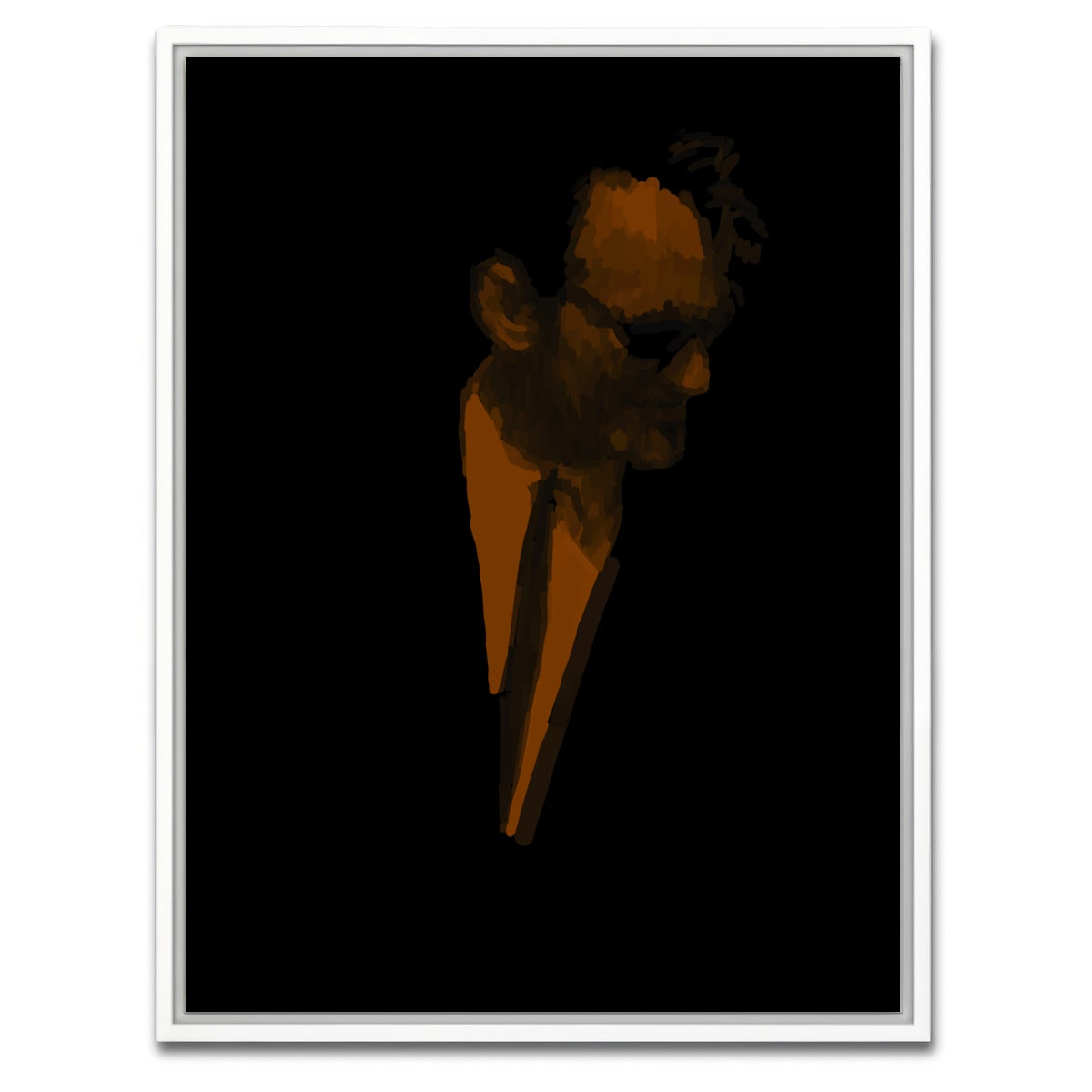 AUTO-MOCKUP WHITE | Brown | 1 Piece | White Framed Canvas | group=3x4